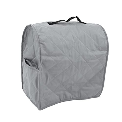 Kitchen Mixer Cover Carry Bag for 5Qt/6Qt, Fits Most Stand Mixers, - Scratch Quilted Polyester Pongee Fabric with Storage Pockets (Grey) - color: Grey