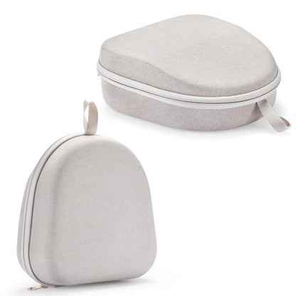 Headphone Case Compatible with for Beats Studio Pro/Beats Solo3/ Beats Studio3/ Beats Solo2/ Beats Solo Pro Bluetooth Over-Ear Headphones,Hard Shell Travel Carrying Bag (Light Gray)