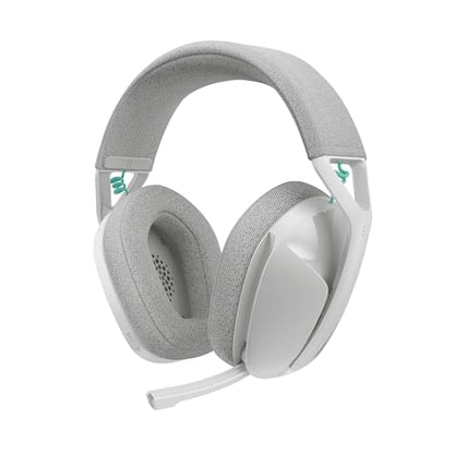 Logitech G321 Lightspeed Wireless Gaming Headset - White | Dynamic Comfort and fit, 16 kHz Boom mic, 20+ hrs Battery, for PC - color: White