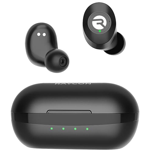 Raycon Everyday Bluetooth Wireless Earbuds with Microphone - Active Noise Cancelling, Sweat & Water-Resistant Earphones, Ear Buds Wireless Bluetooth Up to 32 Hours Playtime (Black) - color: Black
