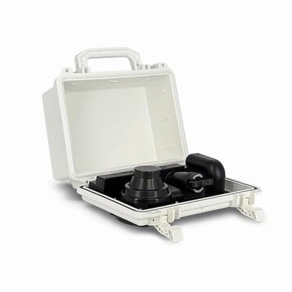 DemerBox: Waterproof, Portable, and Rugged Outdoor Bluetooth Speakers. Loud Sound + Deep Bass, 40+ hr Battery Life, Dry Box + USB Charging, Multi-Pairing Party Mode (Uyuni White, DB1) - color: Uyuni White
