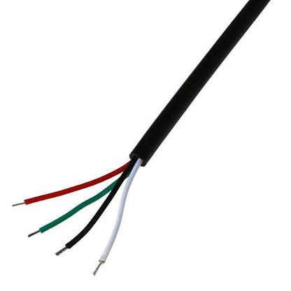 E-outstanding 3.5mm Female Jack to Bare End 2PCS Black TRRS 4 Pole 1/8" Plug Connector Audio Cable for Headphone Headset Earphone - size: Female
