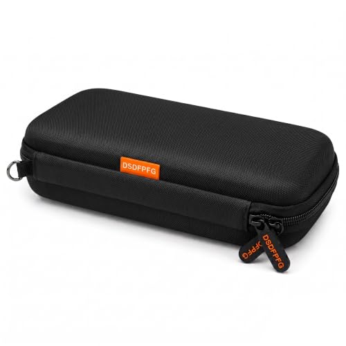Small Hard Shell Zipper Case, Universal Protective Electronic Carrying Case | Black Portable Small EVA Travel Case Storage Pouch Bag for Power Bank, External Hard Drive, Charger, Cell Phone, USB Cable - color: Black