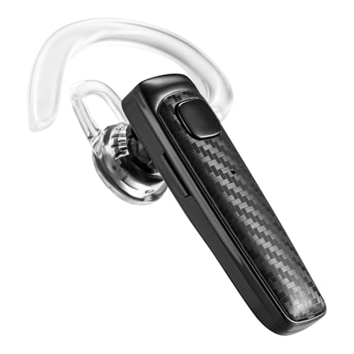 S525 Bluetooth 5.1 Wireless Earpiece, 16Hrs HD Calling, CVC8.0 Noise Cancelling, Hands-Free, Black