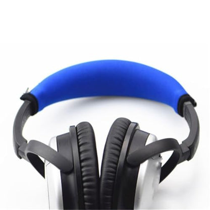 Headphones Headband Cover for QC15 QC2 QC35 QC25 Headset Headband Cushion Pads Bumper Cover Zipper Replacement (Blue) - color: blue
