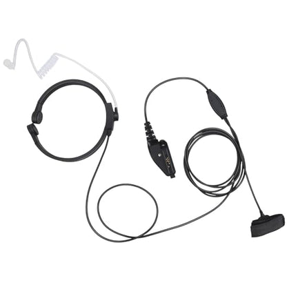 2-Way Radio Throat Mic Headset Walkie Talkie Tactical Neck Microphone Earpiece for Kenwood Nexedge nx 5300 k2 nx-3300 nx-5300-k2 nx-200 nx-300 nx-5200 tk-3180