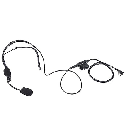 Walkie Talkie Earpiece Behind The Head Over Ear Radio Headset Headphone with Boom Mic U94 PTT Compatible for Baofeng Kenwood UV-5R BF-F8HP 888S