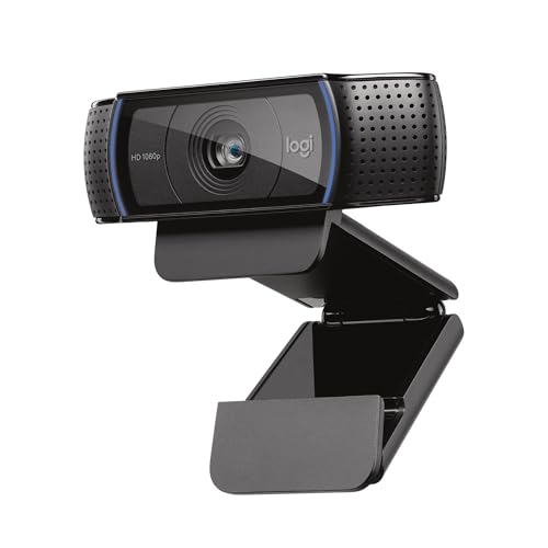 Logitech C920x HD Pro PC Webcam Full 1080p/30fps Video - Black | 30fps Video, Clear Audio, Light Correction, Works with Teams, Meet, Zoom, Nintendo Switch 2, Mac, Tablet - size: 1 Pack, style: 1080P/30 fps, 720p/30fps