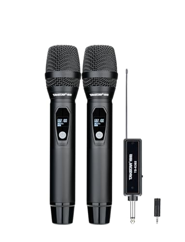 TAKSTAR TS-K302 UHF Dual Wireless Microphone, Plug & Play PA Speaker
