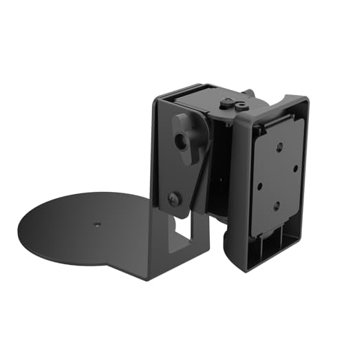 Monzlteck Wall Mount Bracket for Sonos Era 100, Heavy Duty Metal Smart Speaker Holder, Full Motion Swivel and Tilt (3° to -23°), ±45° Horizontal Rotation, Tool-Free Adjustment, Easy Installation