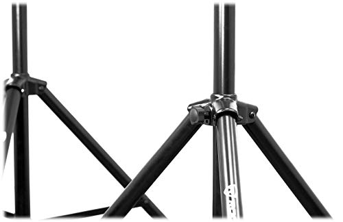 Rockville RVCS2 Heavy-Duty Tripod Crank-Up DJ PA Speaker Stand with Bag | 48-78" Adjustable Height, 100 lb Capacity, 39" Tripod Base, Steel and Aluminum Construction, 1.38" Pole, 9.5 lb Weight