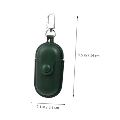PRETYZOOM Waterproof Earphone Case for 3i Model, Dust-Proof Portable Earphone Holder with Anti-Lost Protection, Dark Green Storage Pouch for Travel and Camping