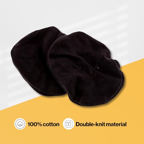 KORE AVIATION 100% Cotton Headphone Ear Covers Washable Double Knit for Aviation Headset, Gym, Training, Racing, Gaming, Hunting & Headset Ear Pads - style: 3 Pairs