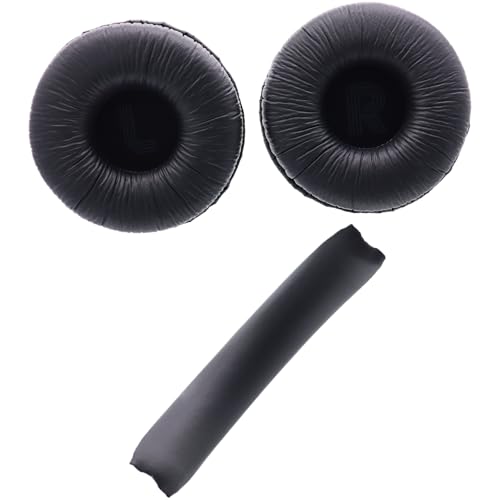 Deal4GO Original Headphone Earpads w/Headband Cover Cushion Replacement for JBL Tune 500 500BT 510 520 560 590 Headset Earmuff (Black)