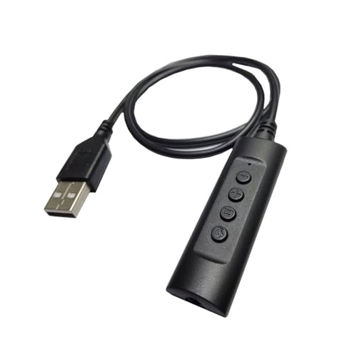Lightweight USB Sound Card USB to 3.5mm External Sound Card USB Adapters Converters for Computer Esports Game Button