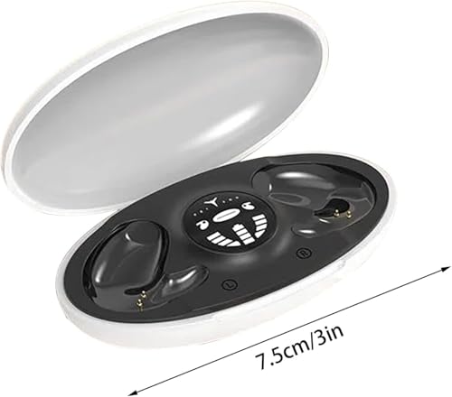 Ultra-Thin Wireless Earbuds - 3.2g Lightweight, Bluetooth, IPX5 Waterproof, Secure Fit for Sleep & Sports, with Charging Case, Touch Control, Binaural Stereo (Black) - color: Black