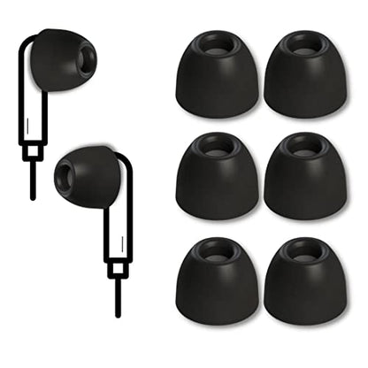 Comply SmartCore Memory Foam Replacement IEM Ear Tips, Round, Black, Large - size: Large, style: Round 2.0
