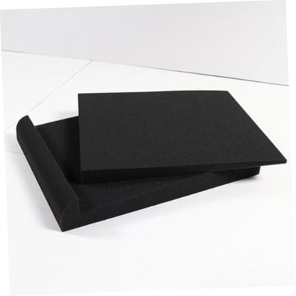2pcs Loudspeaker Isolation Pad High-density Shock-absorption Cushion for Improved Sound Clarity and Dampening Compact Design for Studio Monitors and Home