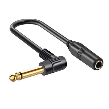 1/4inch Extension Cable,6.35mm 1/4" Male to Female Stereo Adapters,Headphones Guitar Right Extension Cable