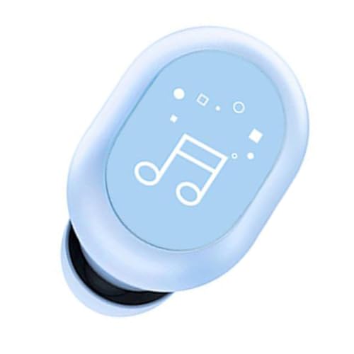 Fabater Single Ear Bluetooth Headset, BT 5.0 3 Hour Playtime Mini Wireless Earbuds, Truck Driver Headset with Touch Control Dual Interconnection IPX4 Sweatproof for Smart Phones PC TV (Blue) - color: Blue