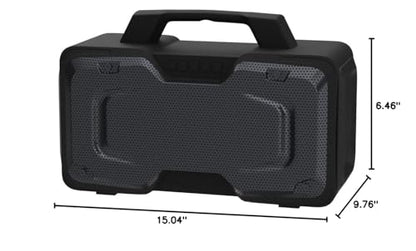 BUGANI Bluetooth Speaker, 80W Powerful Portable Wireless Speaker IPX7 Waterproof, Outdoor Loud Speakers with Handle 24H Playtime, Support Microphone AUX USB Suitable for Party, Pool, Karaoke