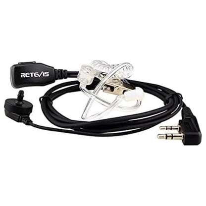 Retevis Walkie Talkie Earpiece with Mic, for RT22/RT21/RT68/H777/RT86 | Comfortable Acoustic Tube, Compatible with Pxton, Baofeng BF-888S, Kenwood walkie talkies, Surveillance Headset(1 Pack) - style: Acoustic Tube