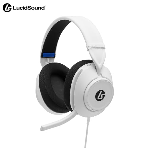 PowerA LucidSound LS10P Gen 2 Wired Gaming Headset for PlayStation - White, Quick-Access Audio Controls, Designed for Comfort, Premium Audio, flip-to-Mute Boom mic, PC Compatible - style: White