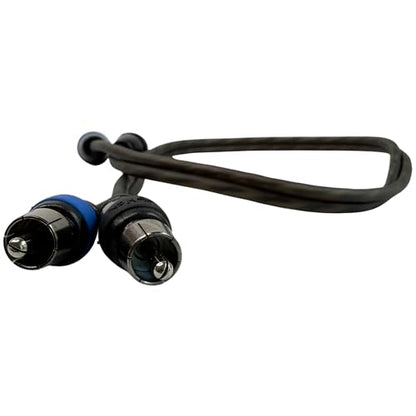 Sky High Car Audio 2 Channel Twisted 12 ft RCA Cables Coated 12' OFC - size: 12 Feet