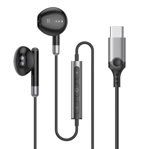 BENEWY in-Ear Headphones, Type C Earphones Wired Earbuds with Microphone