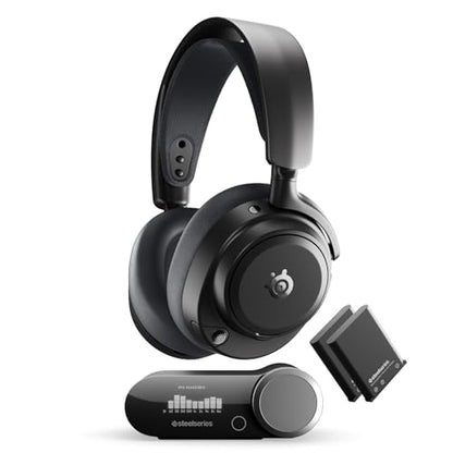 SteelSeries Arctis Nova Pro Omni - Hi-Res Wireless Gaming Headset, 96kHz/24bit, ANC, ClearCast Pro Mic, AI Noise Rejection, Mobile App, Mix 2.4GHz + BT, OmniPlay PC+PlayStation+Xbox - Graphite - color: Graphite - Exclusive