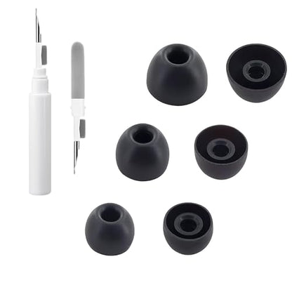 Aiivioll Eartips with Cleaning Kit for Beats Fit Pro/Studio Buds, S/M/L 3 Pairs Soft Silicone Earbuds Tips, Replacement Ear Tips Compatible with Beats Fit Pro/Studio Buds, Black - color: Black+Cleaning Pen