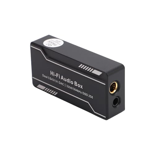 Tissting Portable DAC Amplifier with 4.4mm & 3.5mm Jacks - High Gain Mode, Balanced Output 220mW for Smartphone, Computer, Tablet, HiFi Headphones Lossless Audio Playback