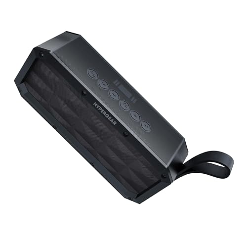 HyperGear BeastXL 30W Bluetooth Speaker - Wireless Portable Speaker with Loud Bass Stereo Sound, IPX6 Waterproof for Indoor/Outdoor Use with Built-in Mic