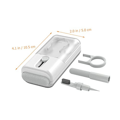 Headphone Cleaning Kit with Keycap Puller, White ABS PC Brush