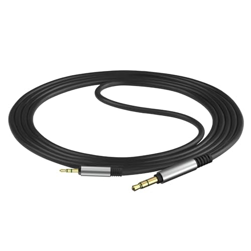 GEEKRIA Audio Cable Compatible with Sennheiser Momentum 4, PXC 550, PXC 550 II, ACCENTUM Plus Headphones Cable, 2.5mm to 3.5mm Replacement Stereo Cord (5.6 ft/1.7 m)