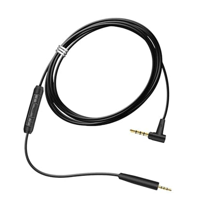 Replacement Audio Cable Cord for Bose QuietComfort QC45 QC35II QC35 QC25 NC 700 Soundlink Soundtrue Headphones Aux Wire 3.5mm to 2.5mm On-Ear Headphones Wire Inline Mic/Remote Control – Black