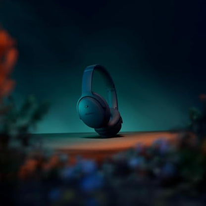 Bose QuietComfort Headphones Bundle with Fast Charger - Wireless Bluetooth Over-Ear Noise Cancelling Headphones with Mic, USB-C Charging, Deep Bass, Up to 24 Hours Playtime (Twilight Blue) - color: Twilight Blue