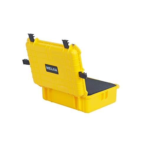 MEIJIA All Weather IP67 Waterproof Hard Camera Case,Hard Protective Case,Hard Case with Customizable Foam,Fit Use of Drones,Camera,Equipments,Pistols(Yellow,19.78x15.77x7.41inches) - color: Yellow, size: 19.78x15.77x7.41inches