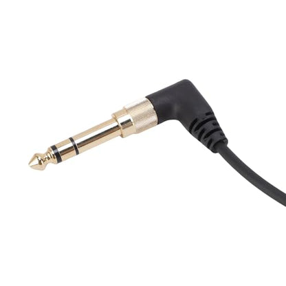 Bewinner Earphone Cable Fit for DJ HDJCUE1BT HDJX5 HDJX7 HDJS7, 3.5mm to 6.35mm Adapter Headphone Cable Replacement, 2m Spring OFC Tangleless Detachable Wire for Studio DJ Booth