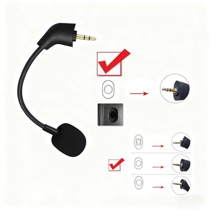 Precision Replacement Microphone for NEW HyperX Cloud II Wired (Post-2022) Gaming Headset | 1:1 Fit, All-Metal Boom, Plug & Play