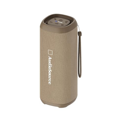 Audiosource Portable Bluetooth Speaker, 30W Loud Sound, Dual Passive Radiators for Deep Bass, Bluetooth 5.4, Auracast Multi-Speaker Pairing, IP67 Waterproof, 200ft Range, 12H Battery (Desert Tan) - color: Desert Tan