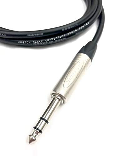 Custom Cable Connection 3 Foot Canare L-4E6S Star Quad 3-Pin XLR Female to 1/4" (6.35mm) TRS Balanced Microphone/Audio Cable - size: 3 Foot, style: XLR Female to 1/4"