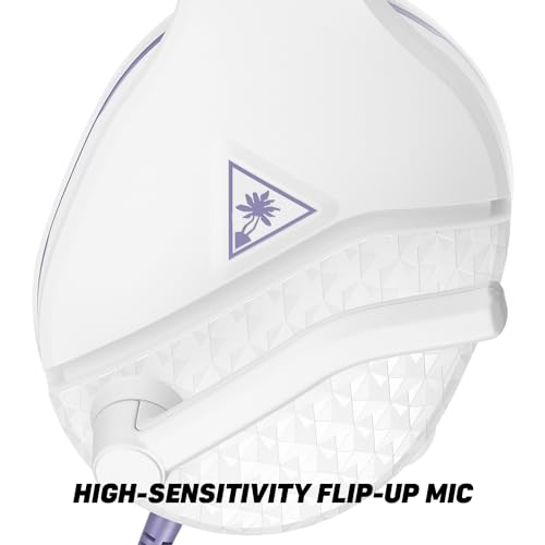 Turtle Beach Recon Spark Wired Multiplatform Gaming Headset, Xbox, PS5, PC | Xbox Series X|S, Xbox One, PlayStation, PS4, PC Splitter, Flip-to-Mute Mic, 40mm Speakers, Memory Foam Cushions, White Purple