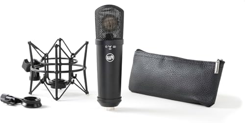 Warm Audio WA-87jr Large Diaphragm Condenser Mic with Shockmount, Rich Studio-Grade Sound for Vocals, Instruments, Podcasts, Black - color: Black