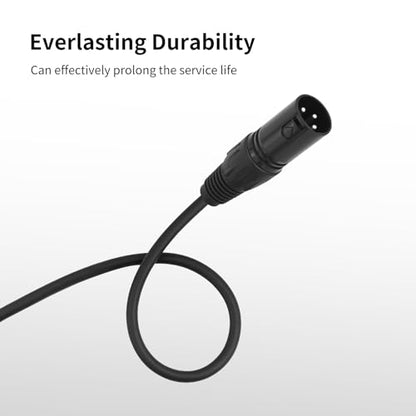6.6 FT XLR Male to 1/4 TRS,2Pack Professional 6.35mm TRS to XLR Male Quarter inch Balanced Cable for Mixer Power Amplifier - color: XLR Male to 6.35, size: 6.6 ft - 2 Pack