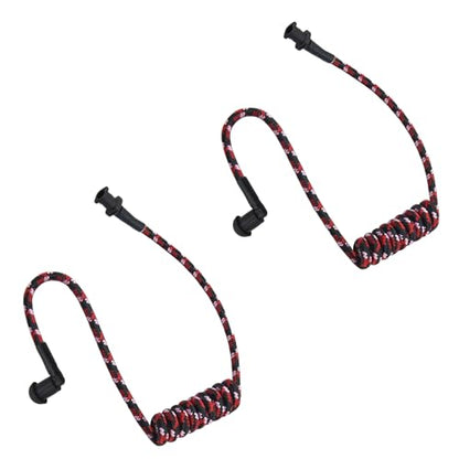 WODASEN Replacement Braided Nylon Fiber Acoustic Coil Tube Moisture Resistant Waterproof Color for Radio Earpiece (Red-Pink-Black-2) - color: Red-Pink-Black-2