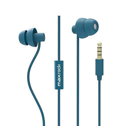MAXROCK Sleep Earplugs - Noise Isolating Ear Plugs Sleep Earbuds Headphones with Unique Total Soft Silicone Perfect for Insomnia, Side Sleeper, Snoring, Air Travel, Meditation & Relaxation(wh) (Blue) - color: Blue