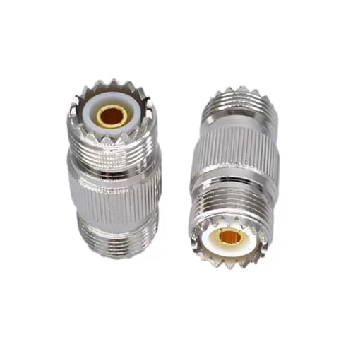 UHF Male Female to UHF Male Female Connector PL259 to SO239 T Right Angle 3 Way RF Coax Coaxial Adapter(UHF-KK) - color: UHF-KK