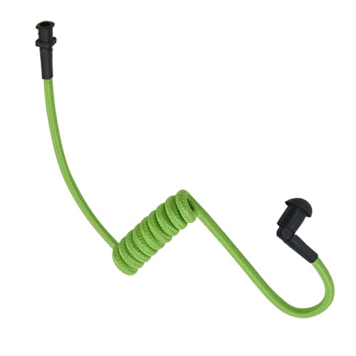 Replacement Braided Nylon Surveillance Acoustic Coil Tube for Radio Earpiece Moisture Resistant Fiber Mesh Colorful Accessories (Green-1) - color: Green-1