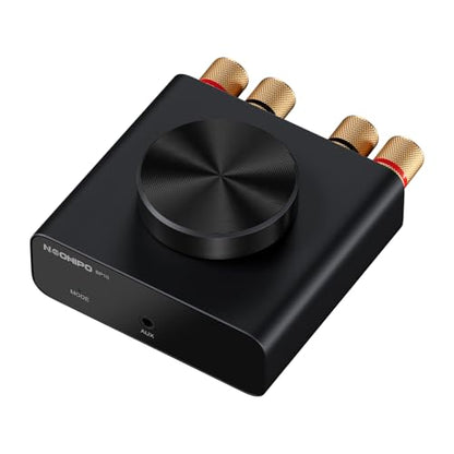 Mini Bluetooth Amplifier for Speakers, Stereo (50WX2)/Mono (100W)/Dual Mode (100WX2) Audio Amp, AUX and Bluetooth Inputs up to 20m, Bass Amplifiers for Passive Loudspeakers/Bass Shakers